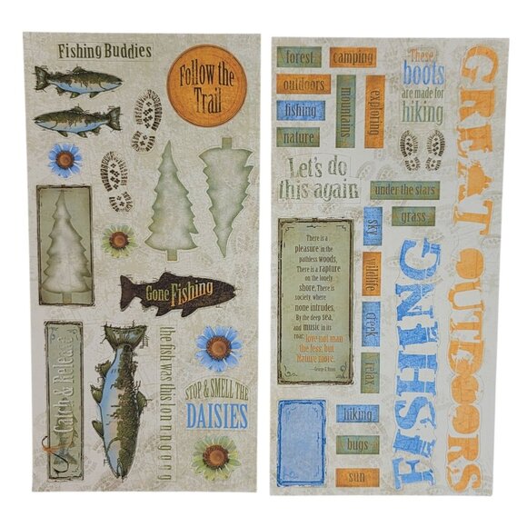 Close to My Heart Reflections Stickease X7065C Rustic Trail Fishing Outdoors NEW - Picture 5 of 7